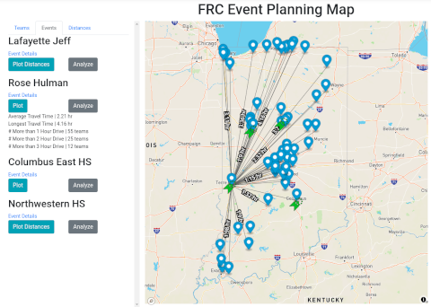 Screenshot of the FIRST Indiana Robotics Atlas