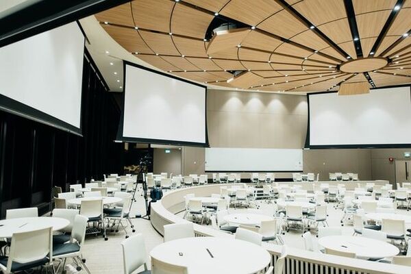Live event setup and audience